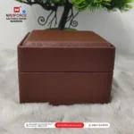 Single Slot Watch Box – Brown White - Image 3