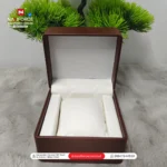 Single Slot Watch Box – Brown White