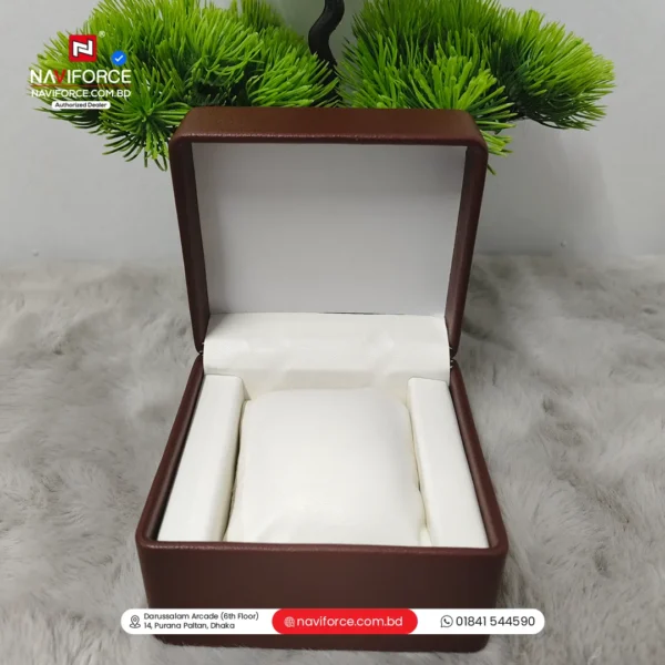 Single Slot Watch Box – Brown White