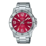 Casio MTP-VD01D-1E2V Red Dial Man's Watch